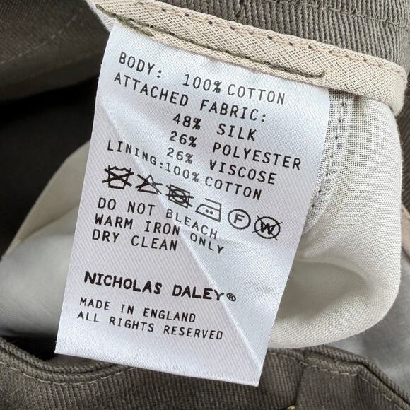 NWT Nicholas Daley Green Khaki Mix Double-Pocket Patchwork Straight Leg Pants - Picture 15 of 16